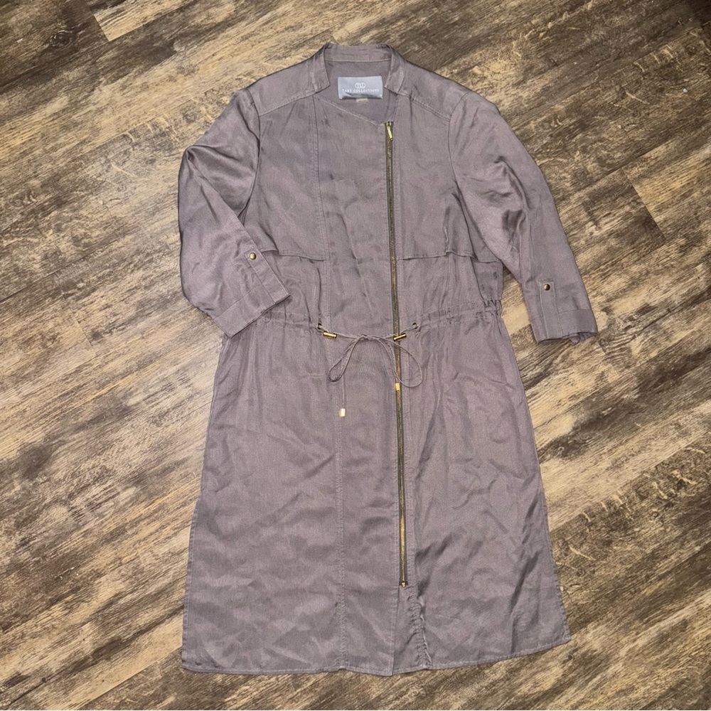 Tart Collections Gray Jacket with Gold Accents